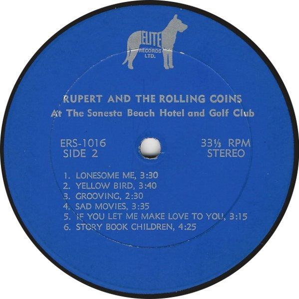 Rupert And The Rolling Coins : At The Sonesta Beach Hotel And Golf Club (LP, Album)