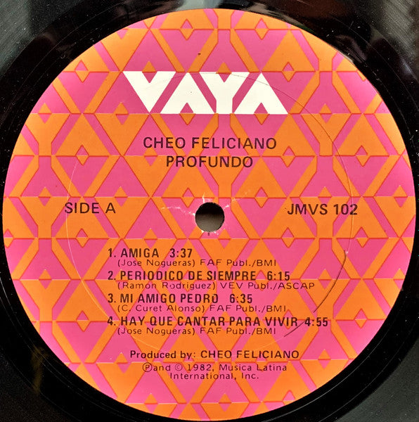 Cheo Feliciano : Profundo (LP, Album)