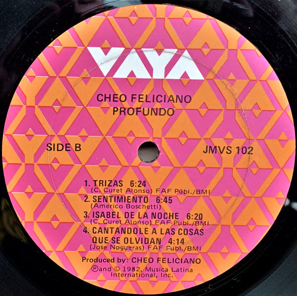 Cheo Feliciano : Profundo (LP, Album)