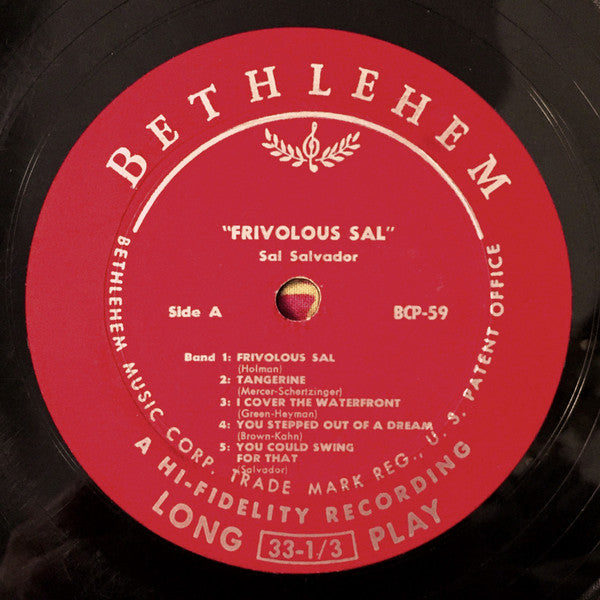 Sal Salvador : Frivolous Sal (LP, Album, Mono)