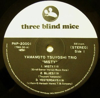 Yamamoto Tsuyoshi Trio* : Misty (LP, Album, RE)