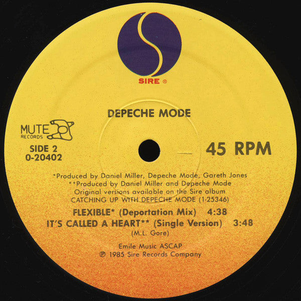Depeche Mode : It's Called A Heart (12", Maxi, S/Edition)