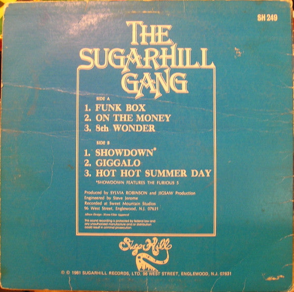 Sugarhill Gang : 8th Wonder (LP, Album, Bes)