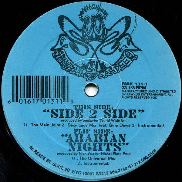 Shabaam Sahdeeq : Side 2 Side / Arabian Nights (12")