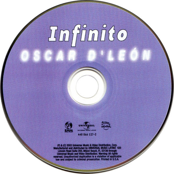 Oscar D' León : Infinito (CD, Album)