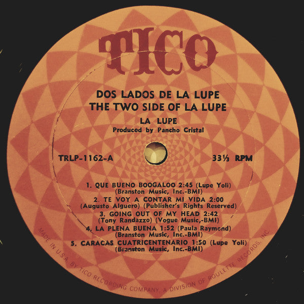 La Lupe : Two Sides Of La Lupe / Dos Lados De La Lupe (LP, Album, Mono)