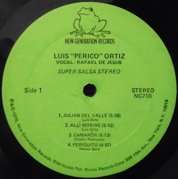 Luis "Perico" Ortiz vocal: Rafael de Jesus : Super Salsa (LP, Album)