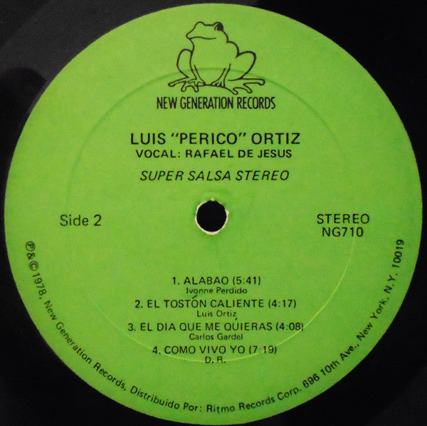 Luis "Perico" Ortiz vocal: Rafael de Jesus : Super Salsa (LP, Album)