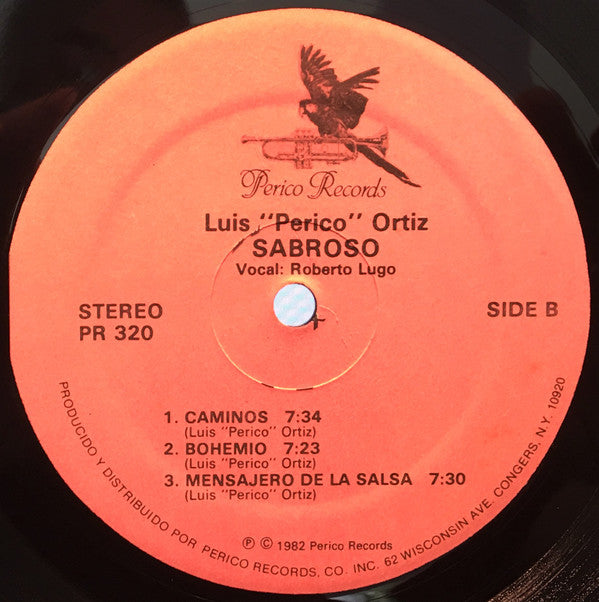 Luis "Perico" Ortiz Vocals: Roberto Lugo : Sabroso! (LP, Album)