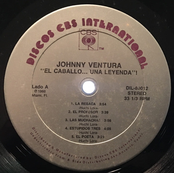 Johnny Ventura : El Caballo...Una Leyenda (LP, Album)