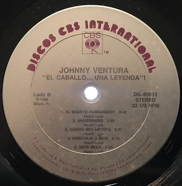 Johnny Ventura : El Caballo...Una Leyenda (LP, Album)