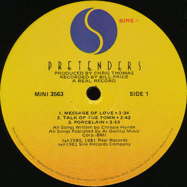 Pretenders* : Extended Play (12", EP, All)