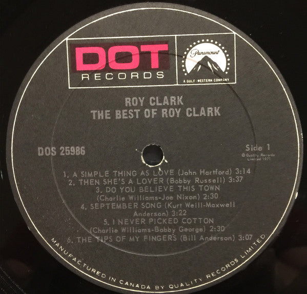 Roy Clark : The Best Of Roy Clark (LP, Comp)