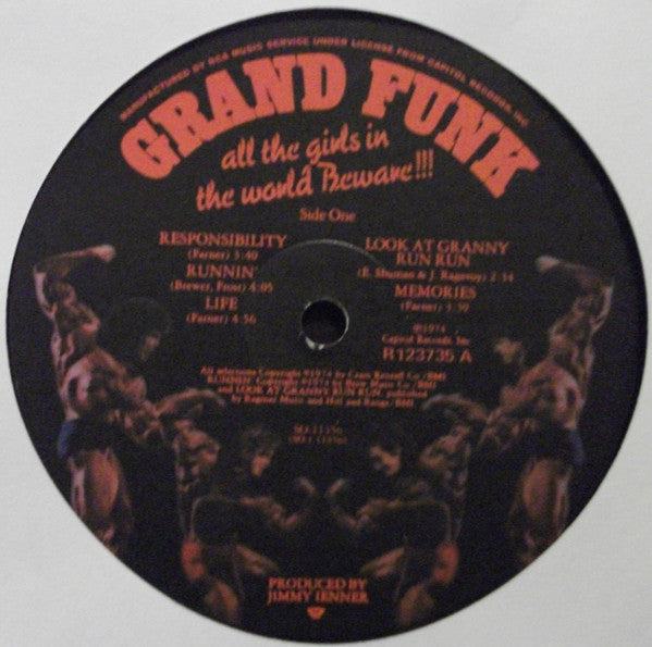Grand Funk Railroad : All The Girls In The World Beware!!! (LP, Album, Club)