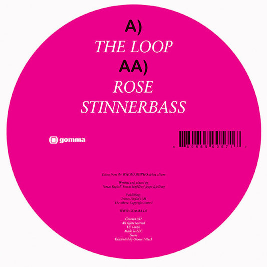 WhoMadeWho - The Loop / Rose / Stinnerbass vinyl record, 12" (Very Good Plus (VG+)) | Lulo Records