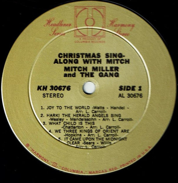 Mitch Miller And The Gang : Christmas Sing-Along With Mitch (LP, Album, RE)