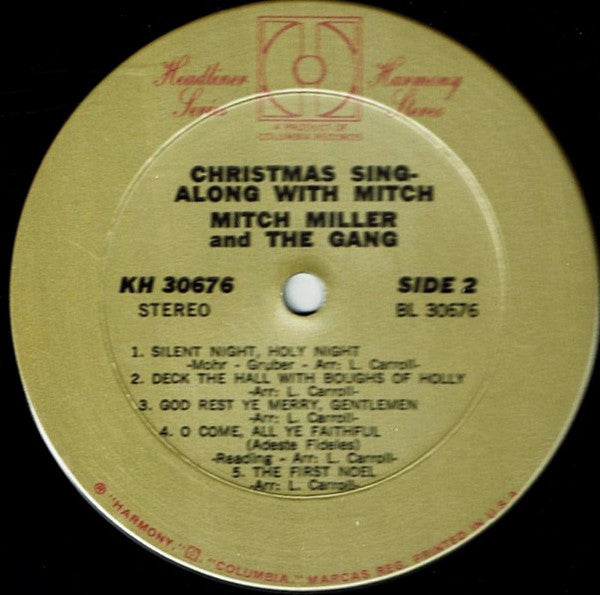 Mitch Miller And The Gang : Christmas Sing-Along With Mitch (LP, Album, RE)