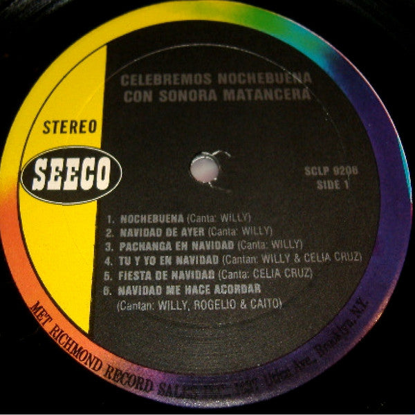 Sonora Matancera* : Celebremos Noche Buena Con Sonora Matancera (LP, Album, Mono)