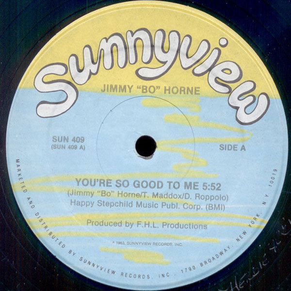 Jimmy "Bo" Horne : You're So Good To Me (12")