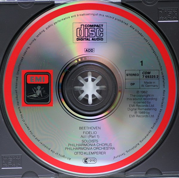 Ludwig van Beethoven - Otto Klemperer, Christa Ludwig, Jon Vickers, Gottlob Frick, Walter Berry, Philharmonia Chorus, Philharmonia Orchestra : Fidelio (2xCD, RM)