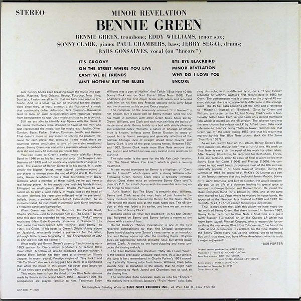 Bennie Green : Minor Revelation (LP, Album, Ltd)