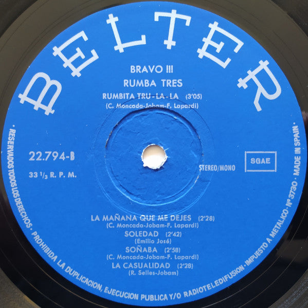 Rumba Tres : Bravo!!! (LP)