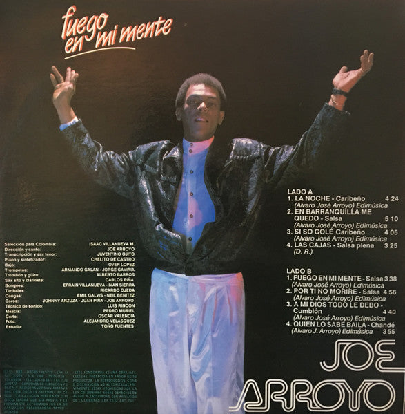 Joe Arroyo Y La Verdad : Fuego En Mi Mente (LP, Album)