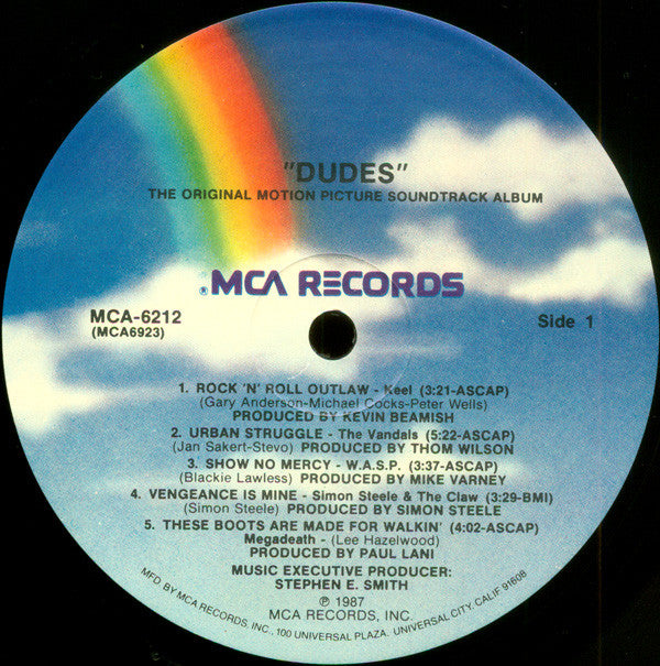 Various : Dudes (The Original Motion Picture Soundtrack Album) (LP, Album, Comp)