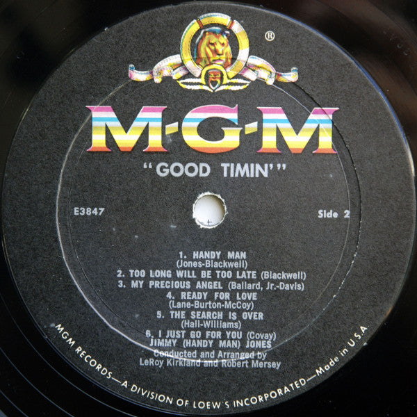 Jimmy Jones : Good Timin' (LP, Album, Mono)
