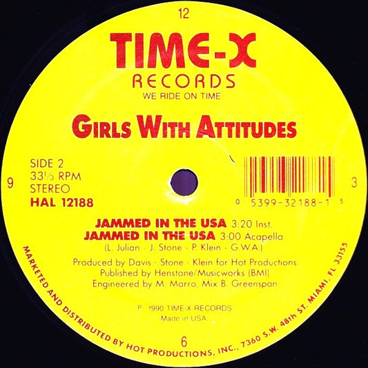 Girls With Attitudes - Jammed In The USA vinyl record, 12" (Mint (M)) | Lulo Records