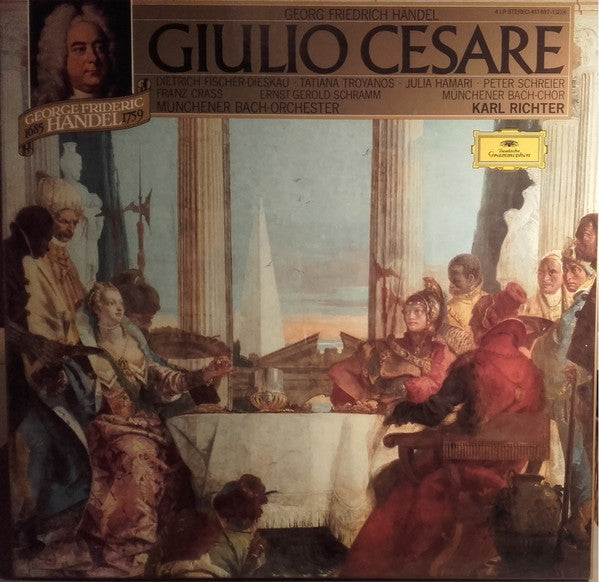 Georg Friedrich Händel - Dietrich Fischer-Dieskau, Tatiana Troyanos, Julia Hamari, Franz Crass, Münchener Bach-Chor, Münchener Bach-Orchester, Karl Richter : Giulio Cesare (4xLP, Album, RE + Box)