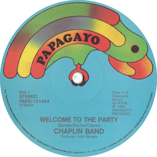 The Chaplin Band - Welcome To The Party vinyl record, 12" (Near Mint (NM or M-)) | Lulo Records