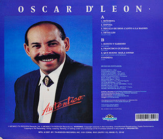 Oscar D' León : Autentico (LP, Album)