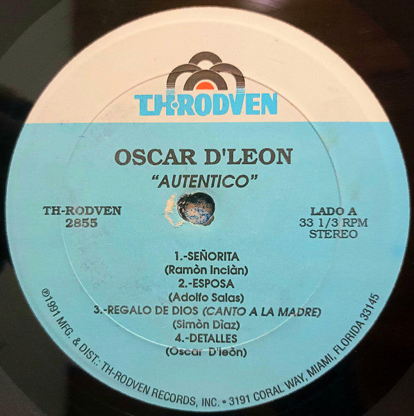 Oscar D' León : Autentico (LP, Album)