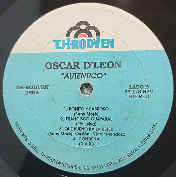 Oscar D' León : Autentico (LP, Album)