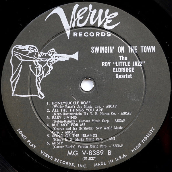 Roy "Little Jazz" Eldridge* : Swingin' On The Town (LP, Album, Mono)