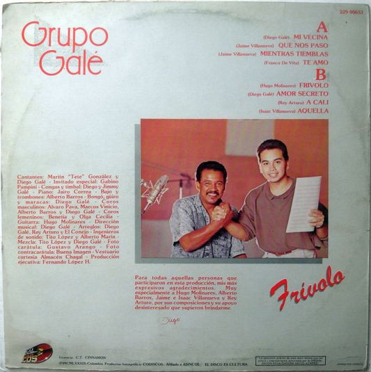 Grupo Galé : Frívolo (LP, Album)