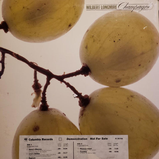 Wilbert Longmire : Champagne (LP, Album, Promo, Gat)