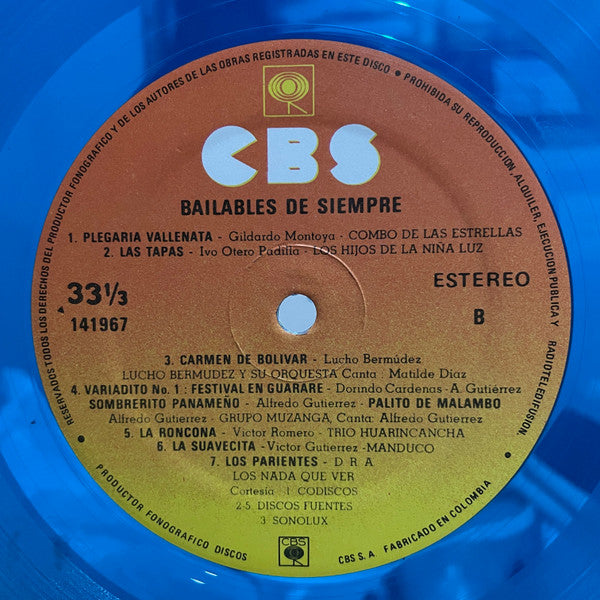 Various : Bailables De Siempre - Versiones Originales (LP, Comp, Vin)