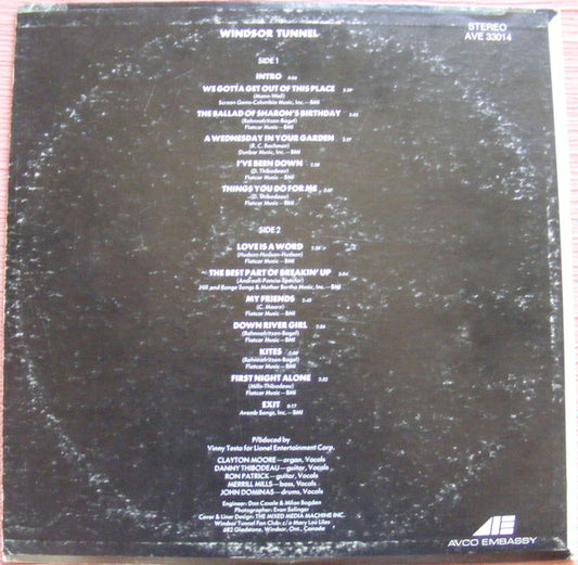 Windsor Tunnel - Windsor Tunnel vinyl record, LP (Mint (M)) | Lulo Records
