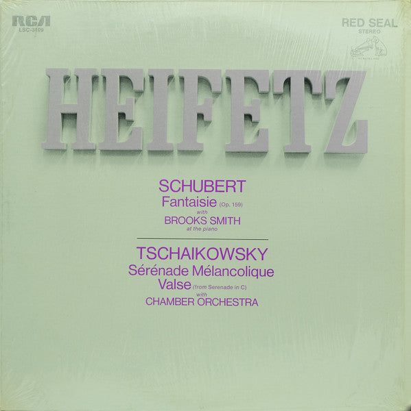 Franz Schubert, Pyotr Ilyich Tchaikovsky / Jascha Heifetz : Fantaisie / Sérénade Mélancolique / Valse (From Serenade In C) (LP, Album)