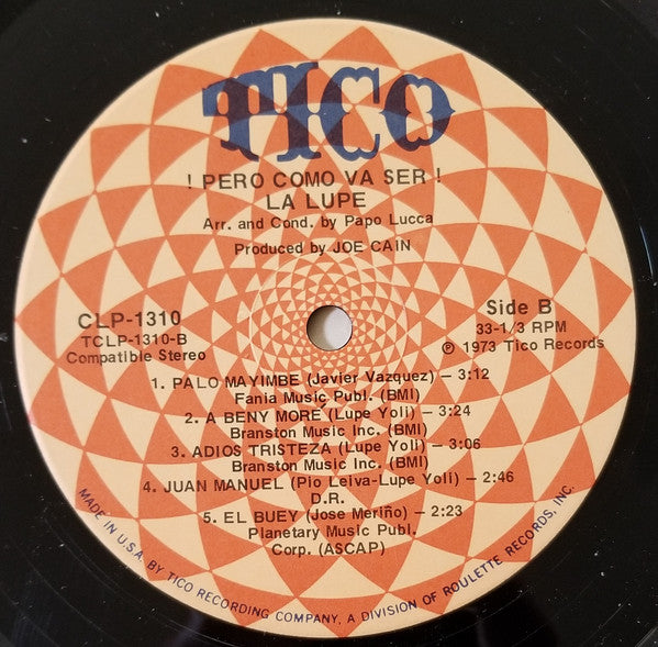 La Lupe : Pero Como Va Ser? (LP, Album)