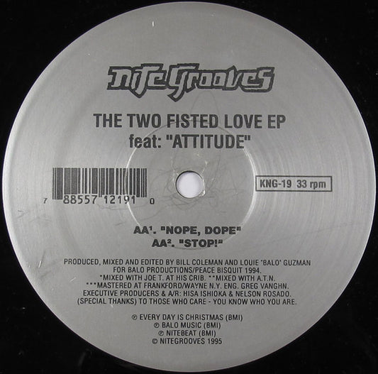 Louie "Balo" Guzman & Bill Coleman : The Two Fisted Love EP (12", EP)