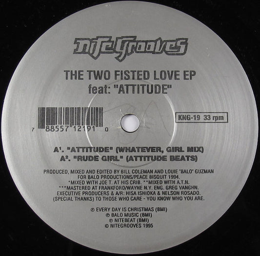 Louie "Balo" Guzman & Bill Coleman - The Two Fisted Love EP vinyl record, 12" (Very Good Plus (VG+)) | Lulo Records