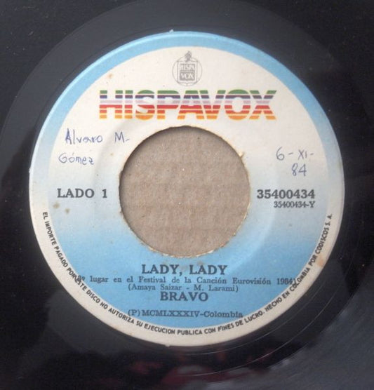 Bravo (5) : Lady, Lady / Dime Por Qué (7", Single)