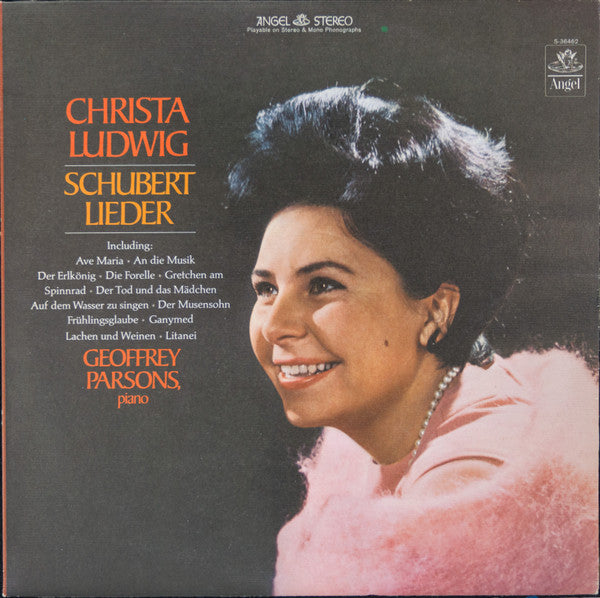 Franz Schubert - Christa Ludwig, Geoffrey Parsons (2) : Schubert Lieder (LP)