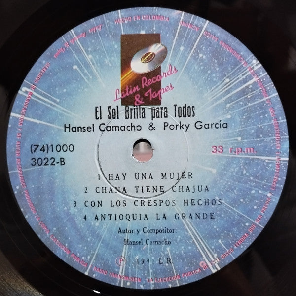 Hansel Camacho & Porky García : El Sol Brilla Para Todos (LP)