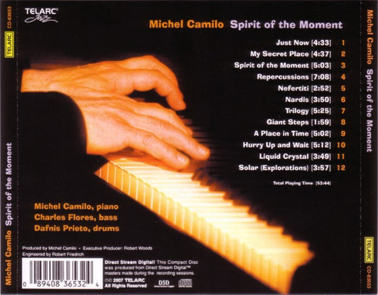 Michel Camilo - Spirit Of The Moment vinyl record, CD (Mint (M)) | Lulo Records
