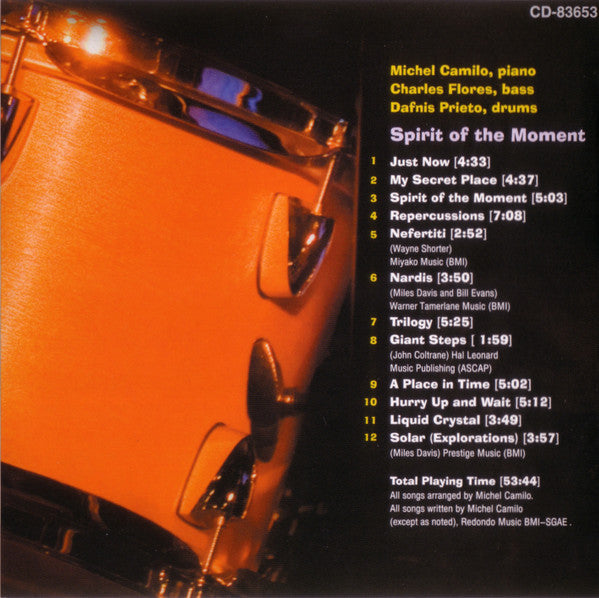 Michel Camilo : Spirit Of The Moment (CD, Album)
