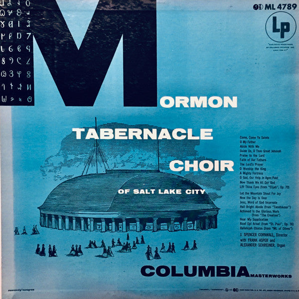 Mormon Tabernacle Choir : Mormon Tabernacle Choir Of Salt Lake City (LP, Album, Mono)